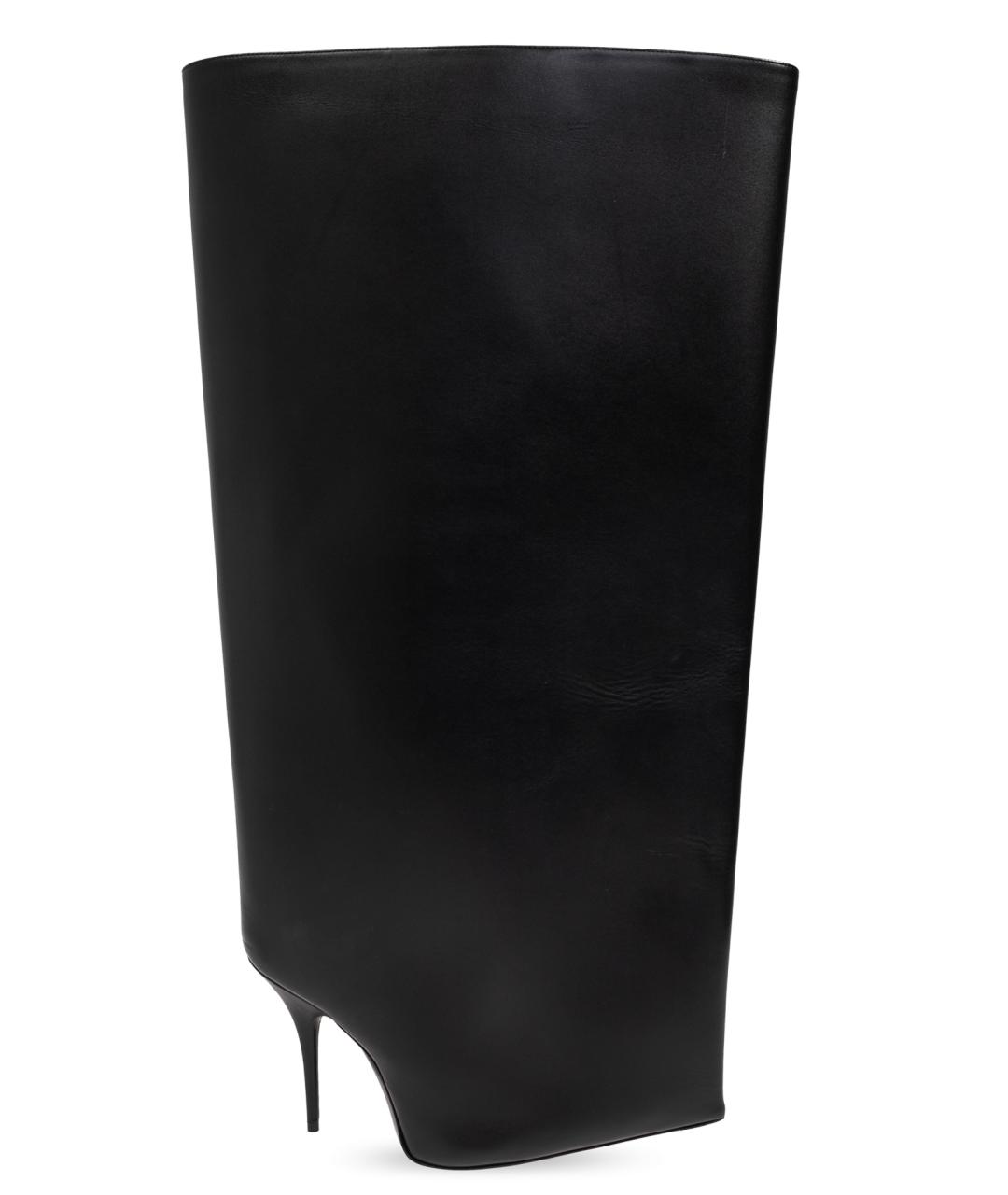BALENCIAGA Черные кожаные сапоги, фото 8