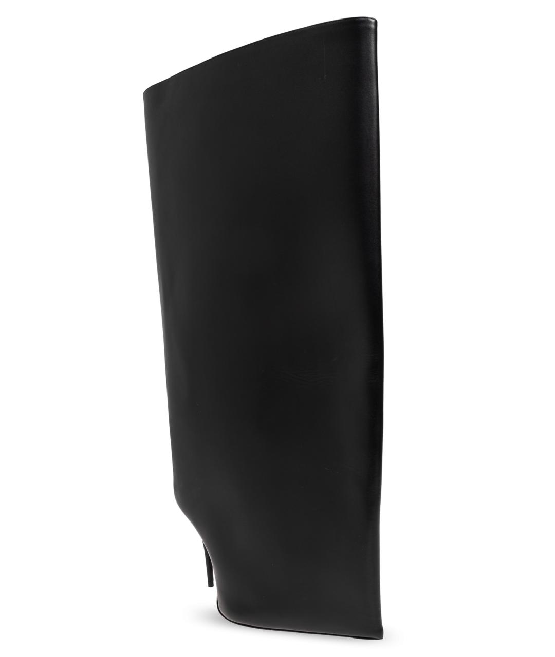 BALENCIAGA Черные кожаные сапоги, фото 4