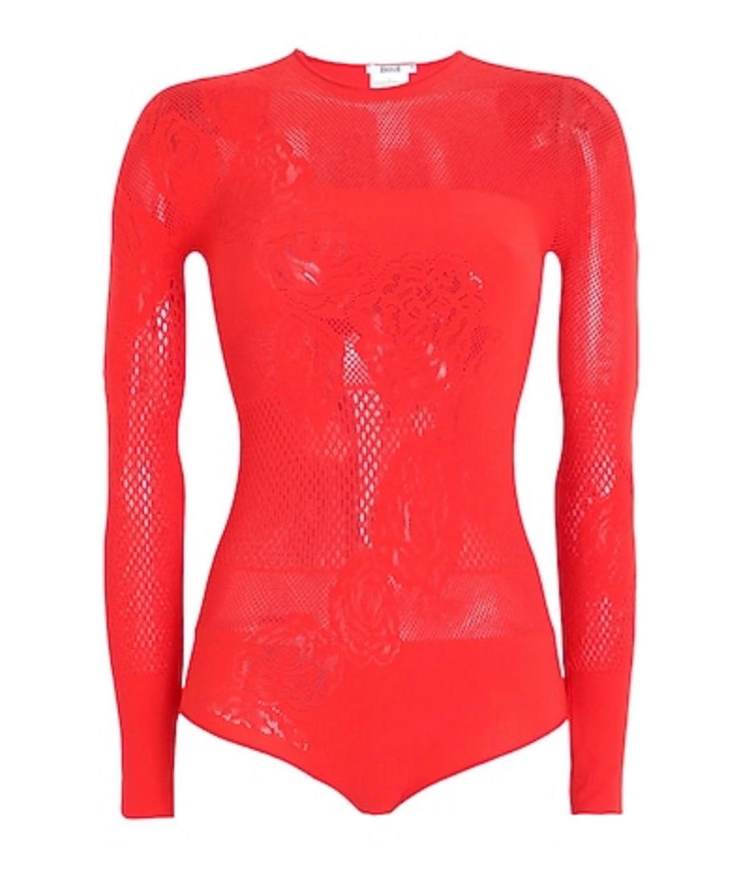 WOLFORD Красное полиамидовое боди, фото 1