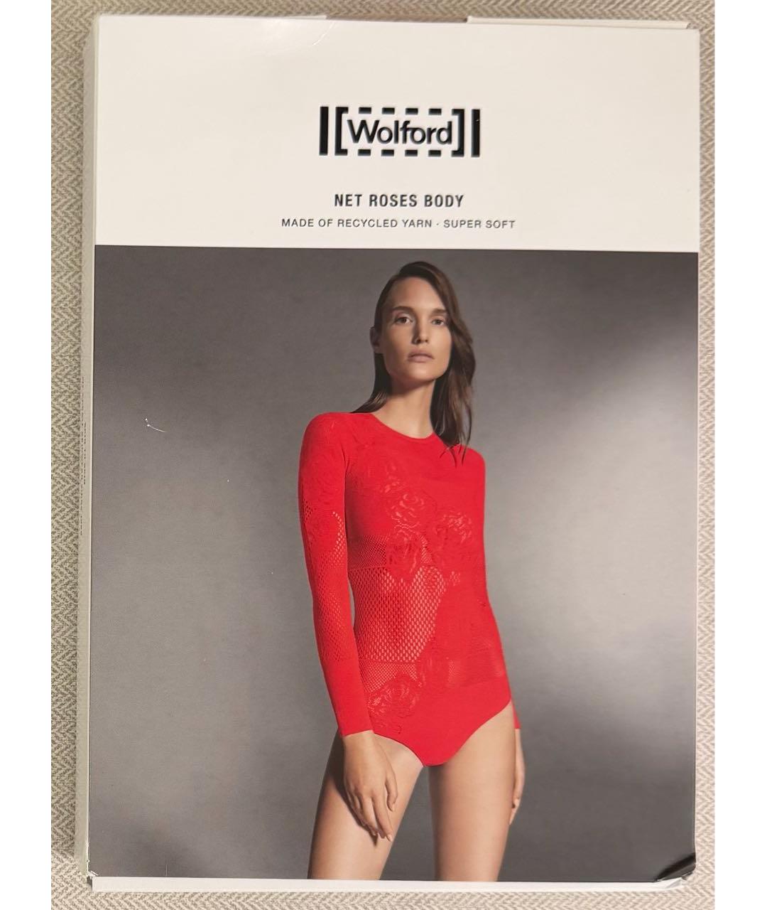 WOLFORD Красное полиамидовое боди, фото 7