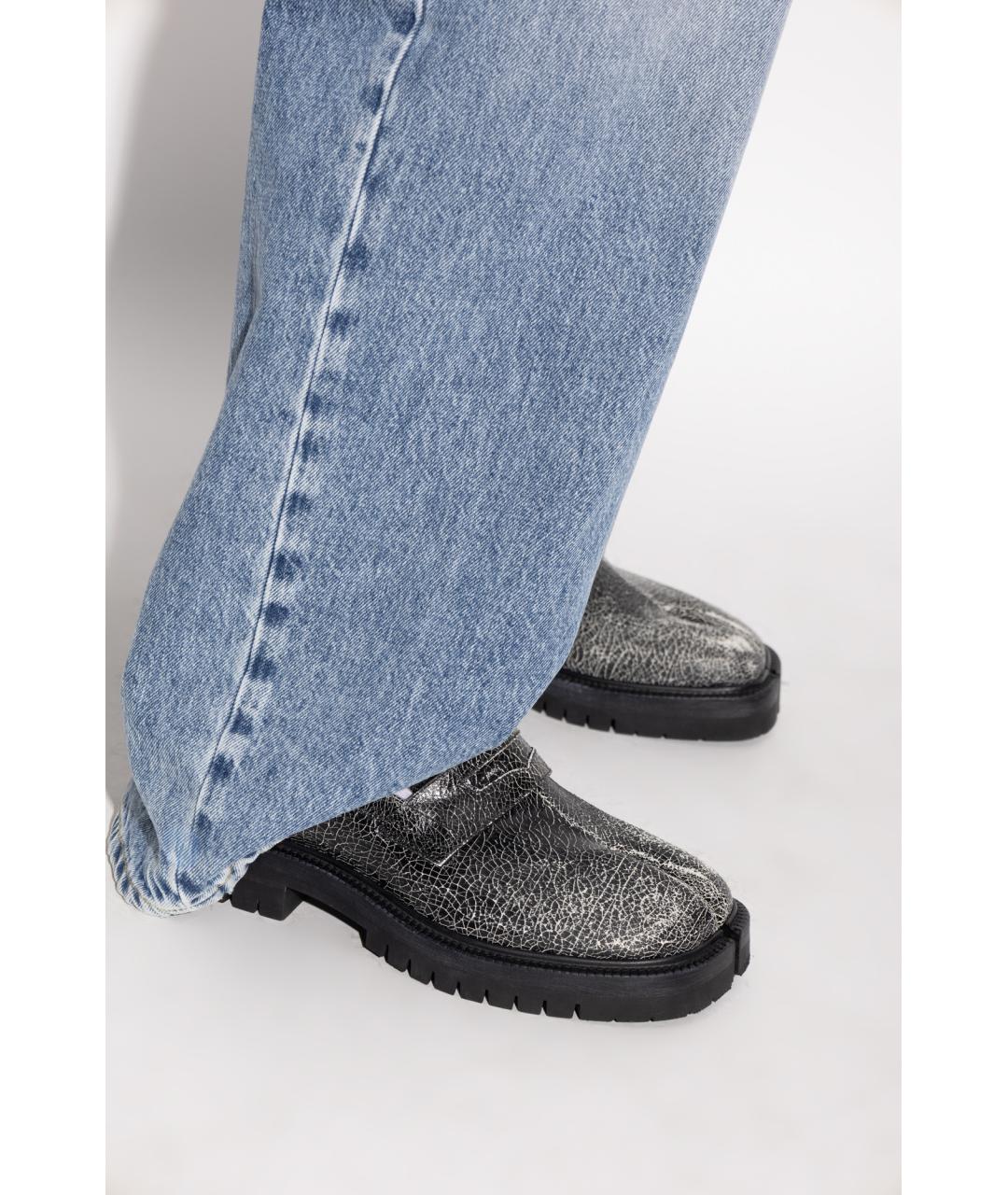 MAISON MARGIELA Черные кожаные лоферы, фото 2