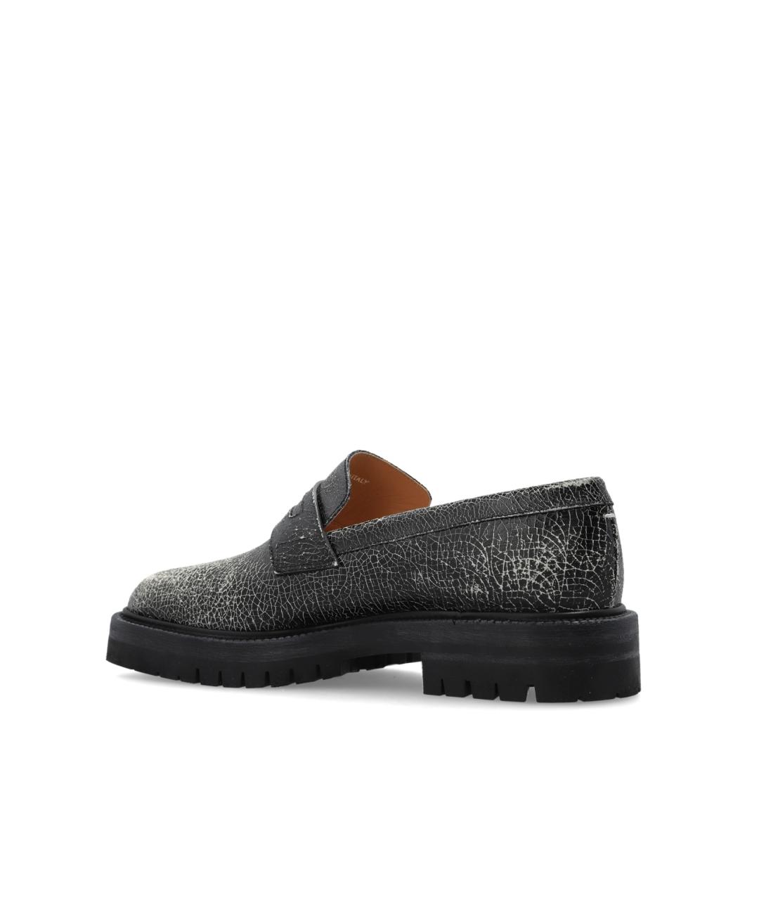 MAISON MARGIELA Черные кожаные лоферы, фото 6