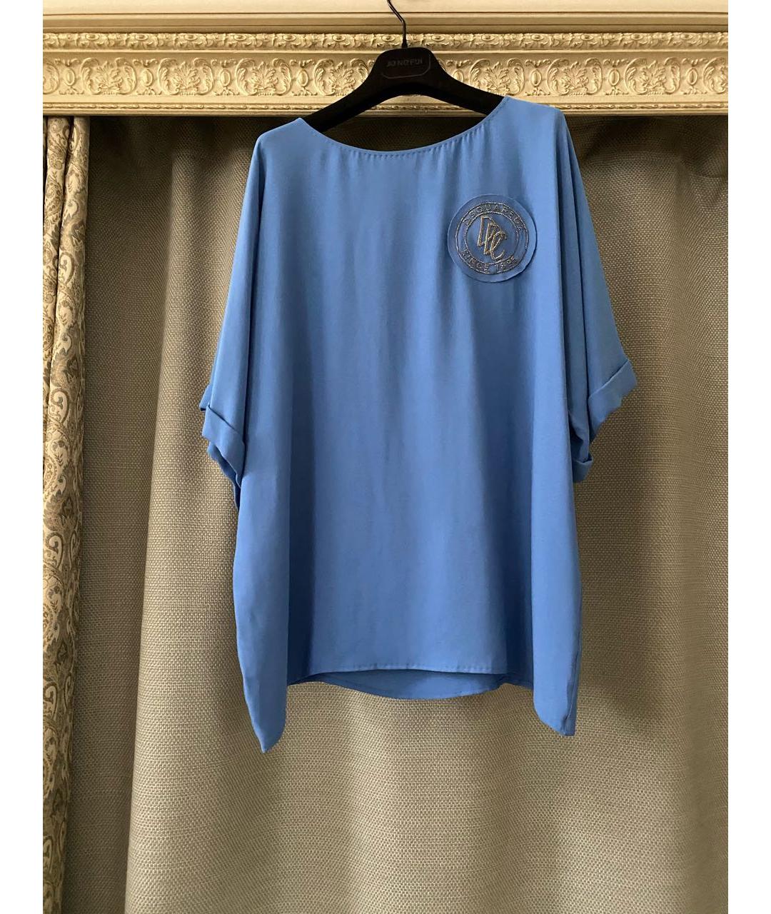 DSQUARED2 Синяя шелковая блузы, фото 5