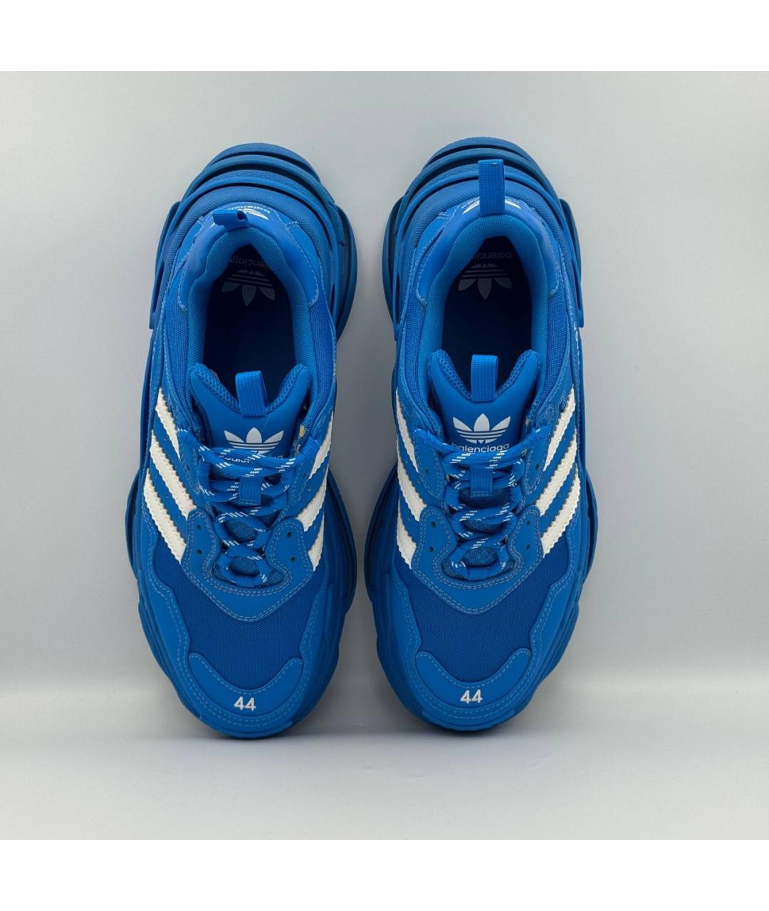 BALENCIAGA Синие текстильные низкие кроссовки / кеды, фото 3