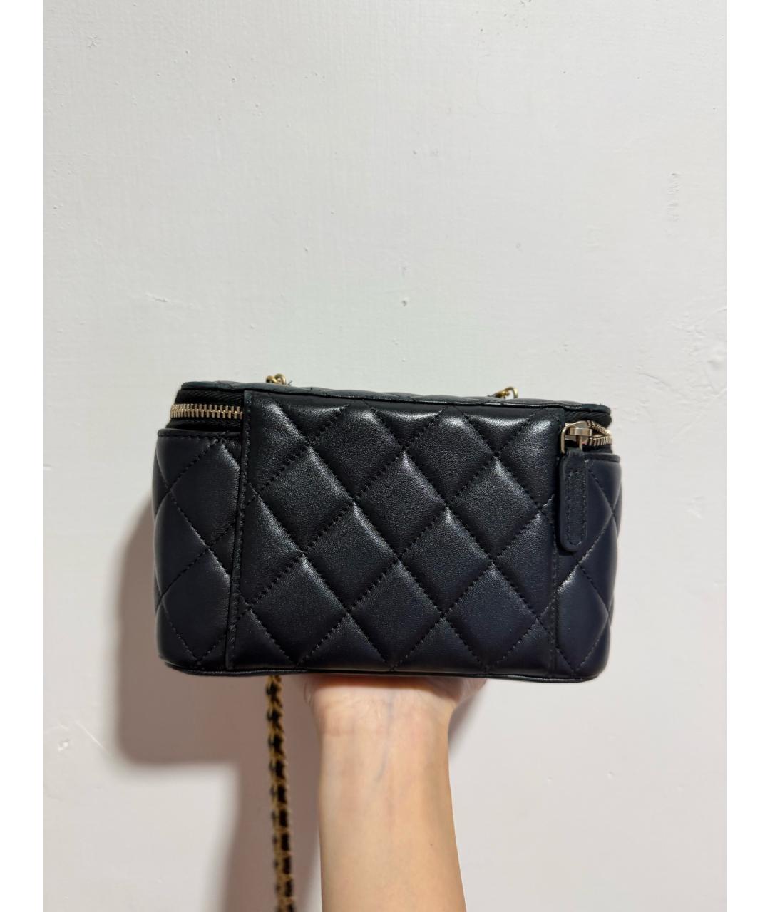 CHANEL Черная кожаная сумка через плечо, фото 2