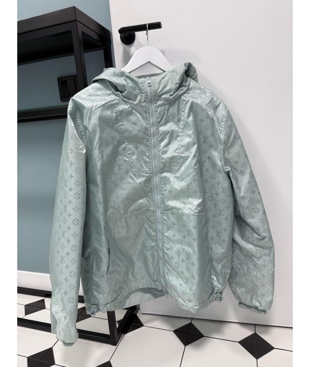 LOUIS VUITTON Салатовая полиамидовая куртка, фото 9