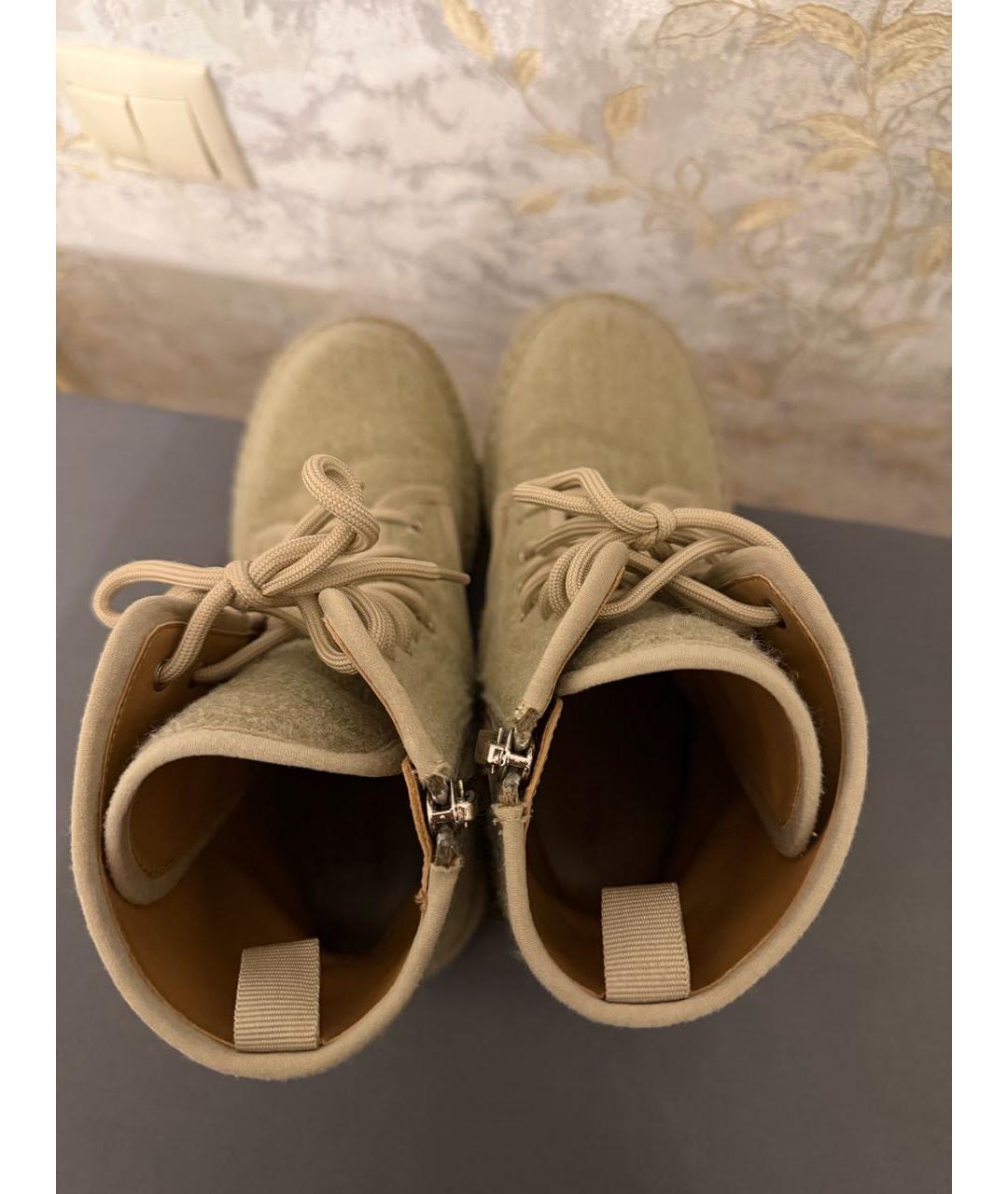 12 STOREEZ Бежевые текстильные ботинки, фото 3