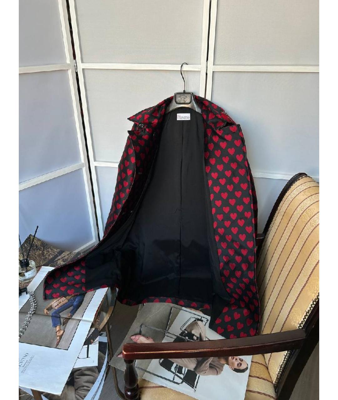 RED VALENTINO Мульти полиэстеровый тренч/плащ, фото 6