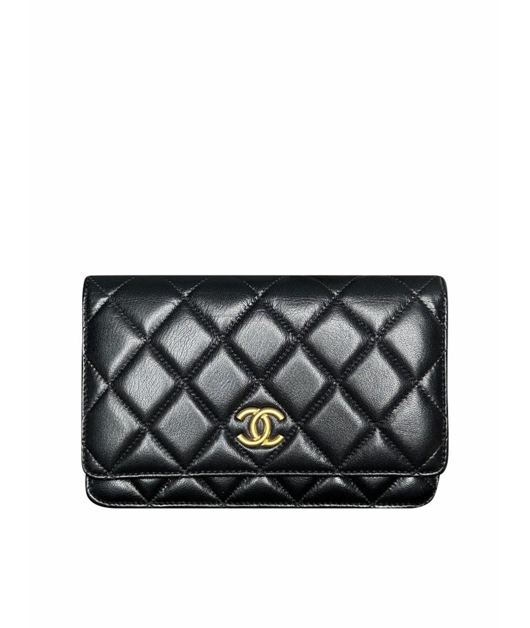 CHANEL Черная кожаная сумка через плечо, фото 1