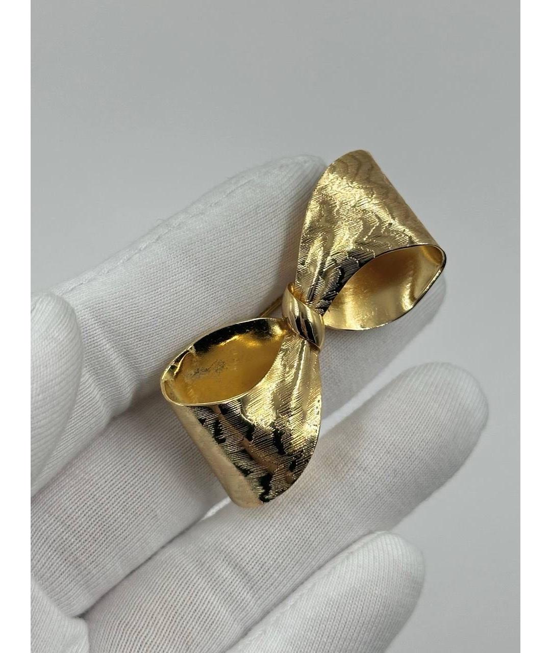 CHRISTIAN DIOR Золотая позолоченная булавка / брошь, фото 3