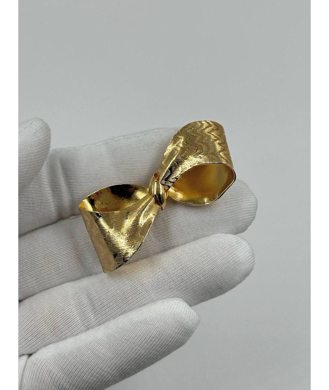 CHRISTIAN DIOR Золотая позолоченная булавка / брошь, фото 2