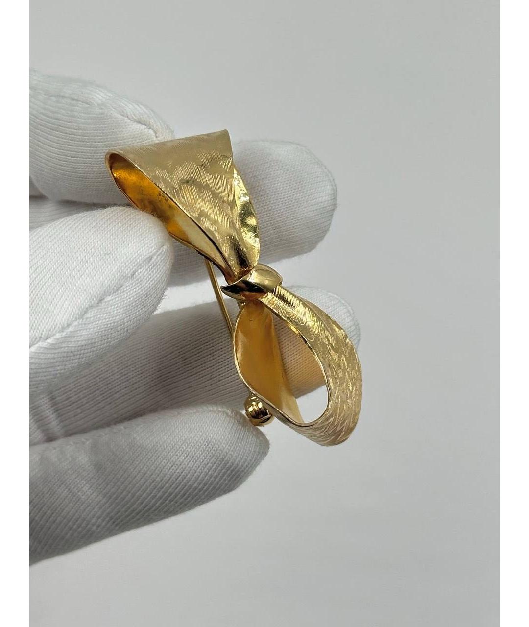 CHRISTIAN DIOR Золотая позолоченная булавка / брошь, фото 6