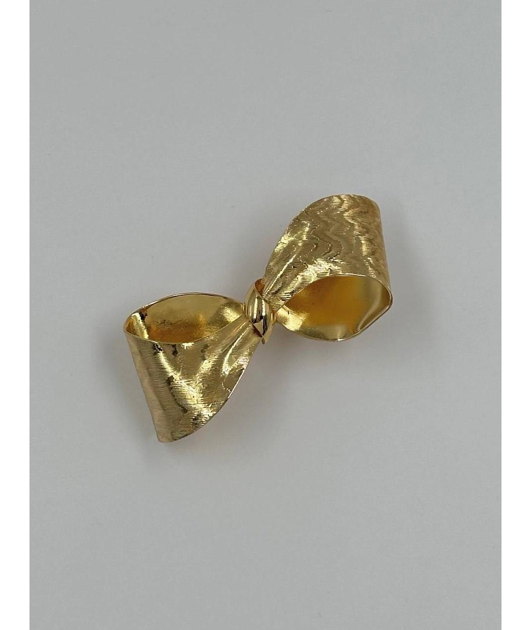 CHRISTIAN DIOR Золотая позолоченная булавка / брошь, фото 8