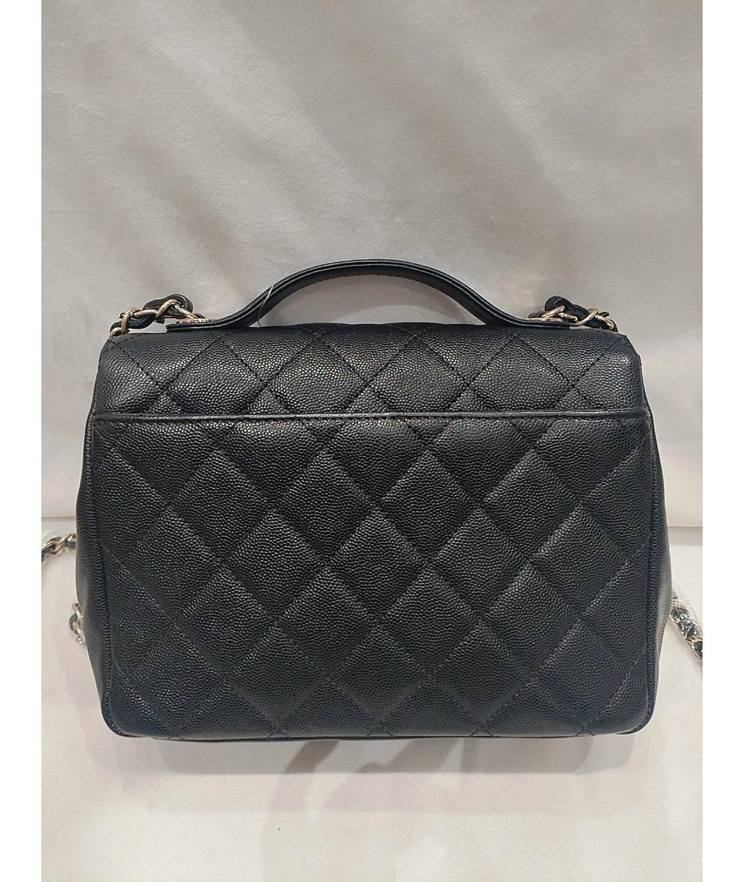 CHANEL Черная кожаная сумка через плечо, фото 2