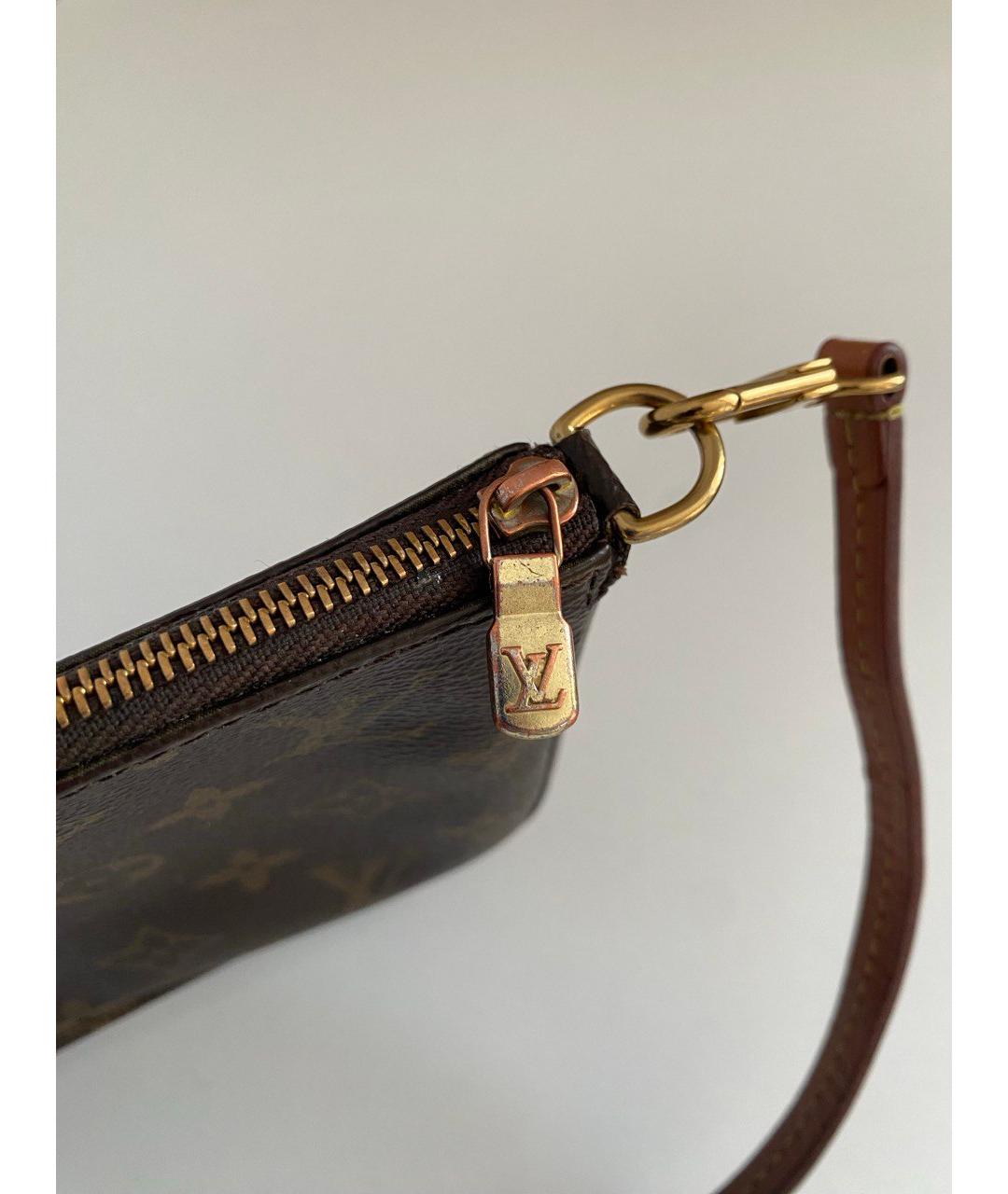 LOUIS VUITTON Коричневая сумка с короткими ручками, фото 5