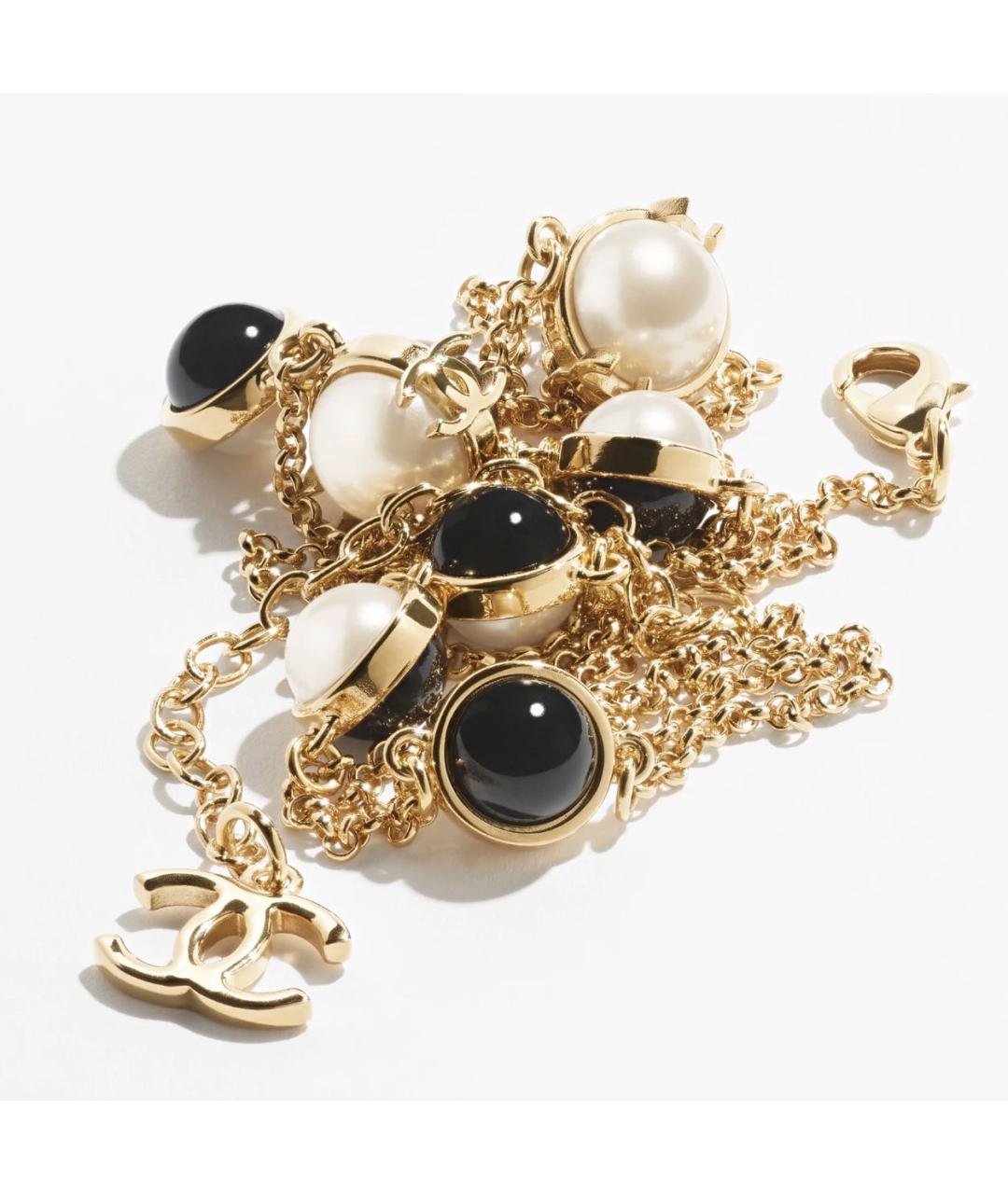 CHANEL Золотое металлическое колье, фото 4