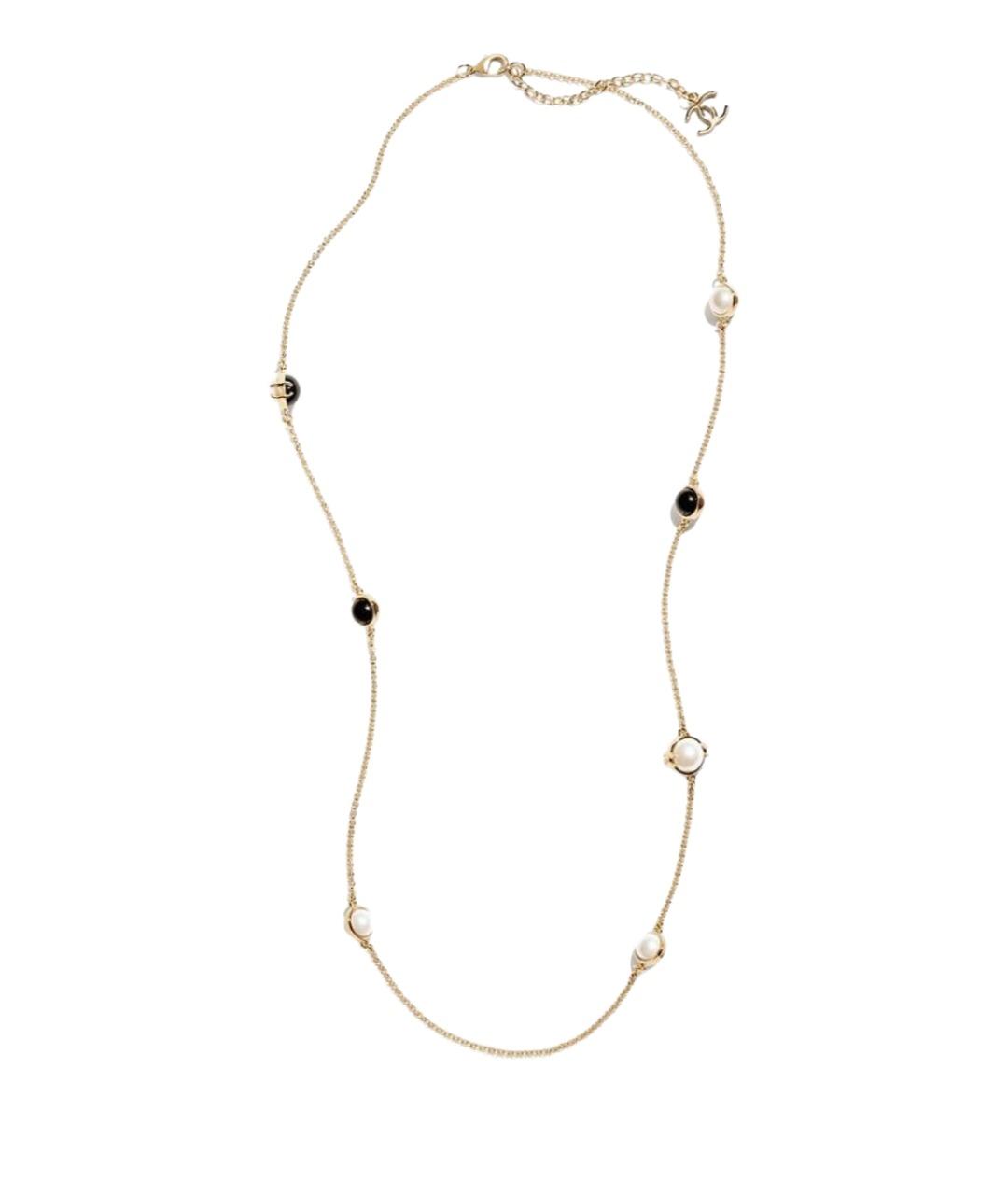 CHANEL Золотое металлическое колье, фото 1