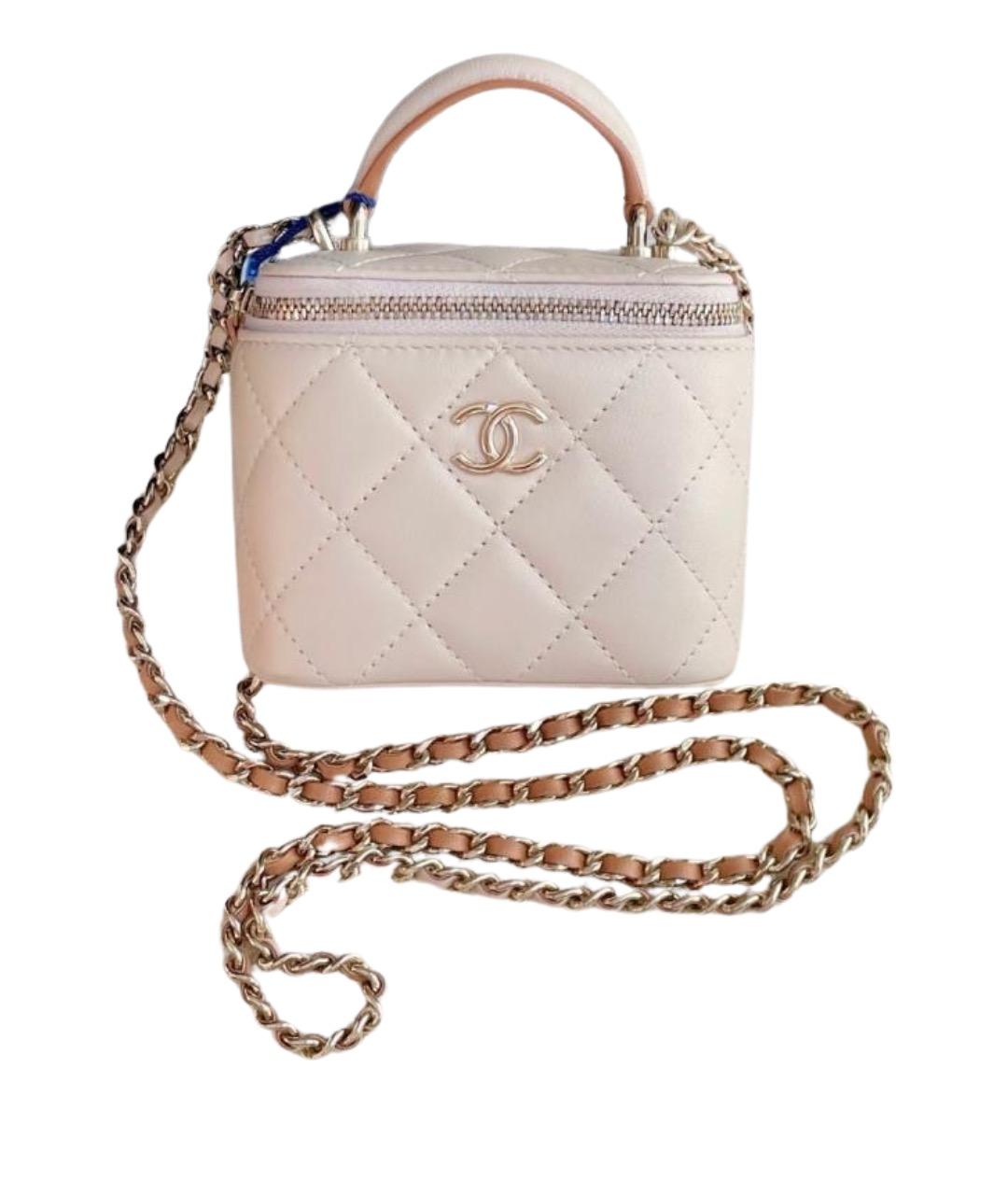 CHANEL Розовая кожаная сумка через плечо, фото 1