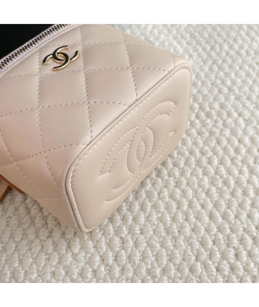 CHANEL Розовая кожаная сумка через плечо, фото 5