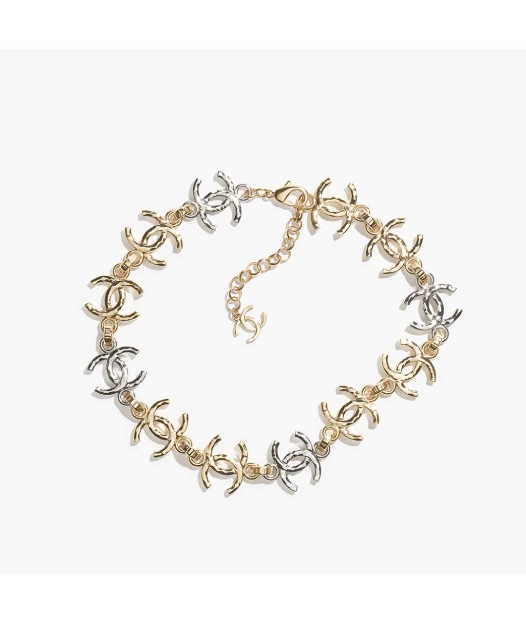 CHANEL Золотое металлическое колье, фото 4