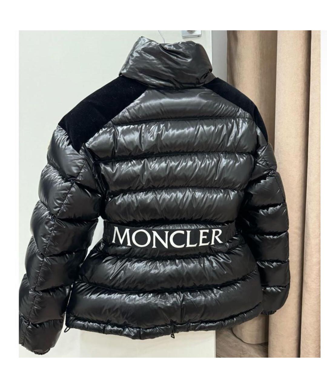 MONCLER Черный пуховик, фото 5