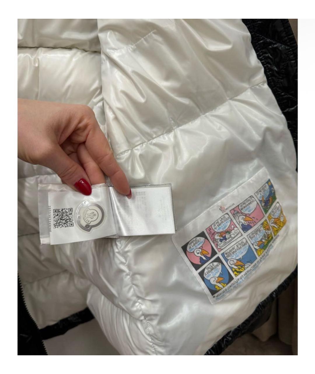 MONCLER Черный пуховик, фото 4