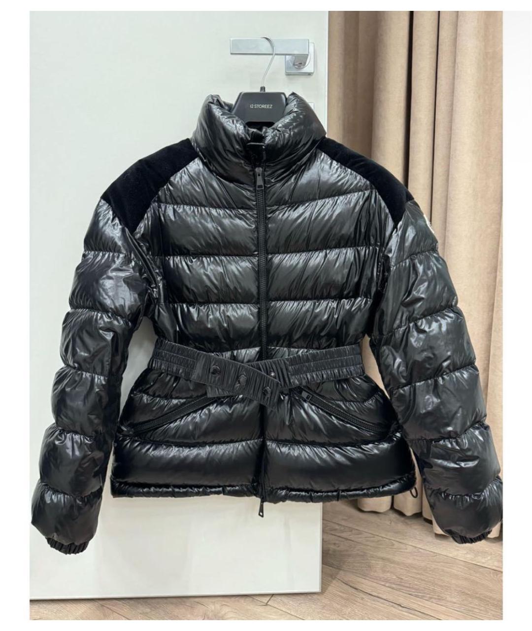 MONCLER Черный пуховик, фото 2
