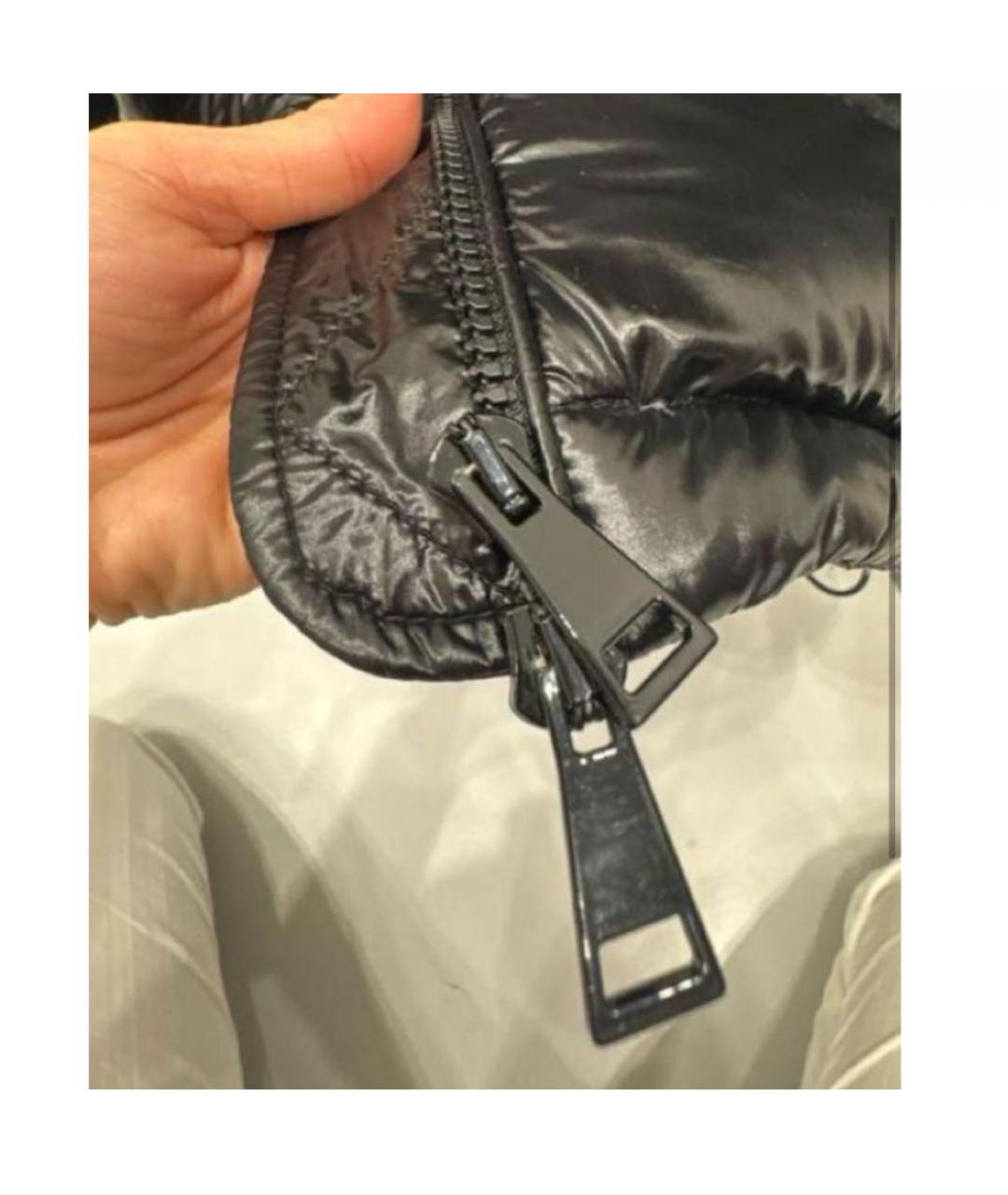 MONCLER Черный пуховик, фото 6