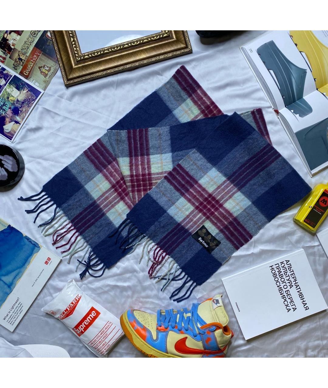 BARBOUR Мульти шерстяной шарф, фото 2