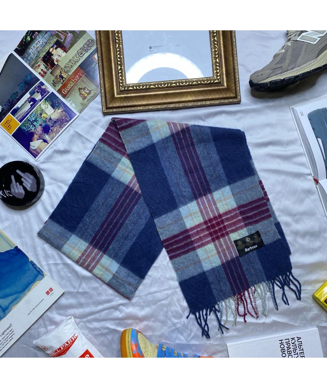 BARBOUR Мульти шерстяной шарф, фото 7