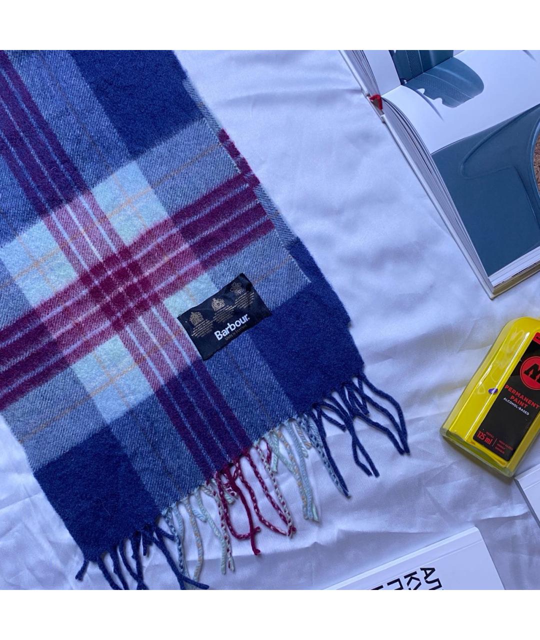 BARBOUR Мульти шерстяной шарф, фото 4