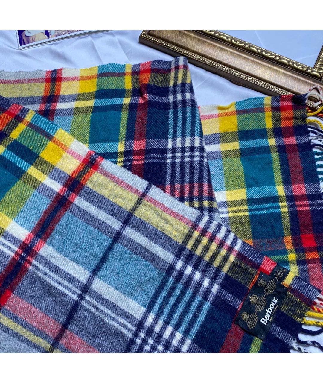 BARBOUR Мульти шерстяной шарф, фото 4