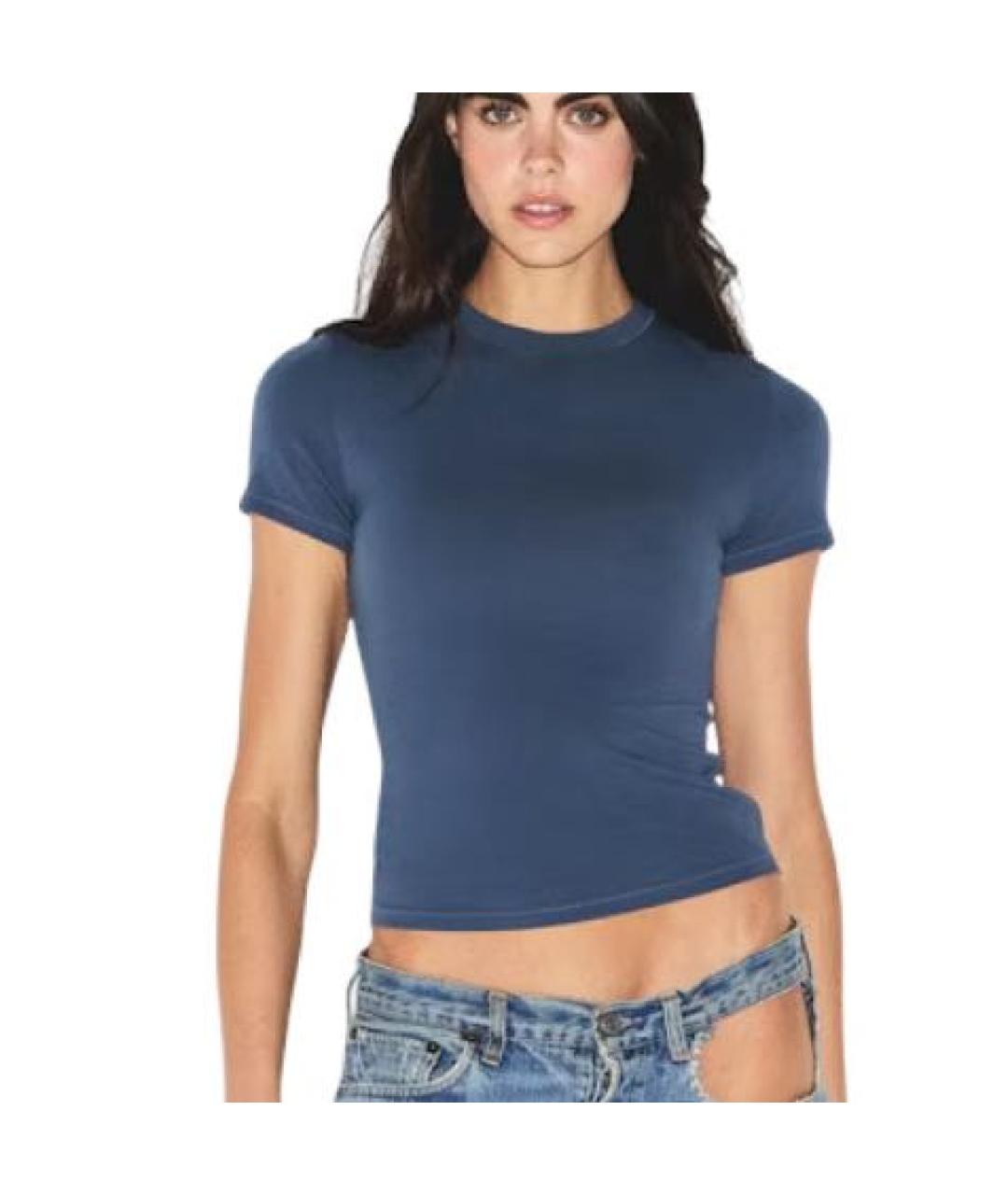 SKIMS Синяя хлопковая футболка, фото 2