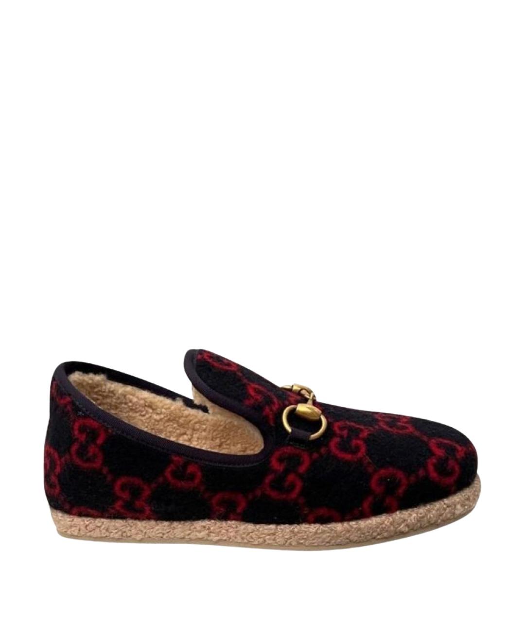 GUCCI Мульти текстильные лоферы, фото 1