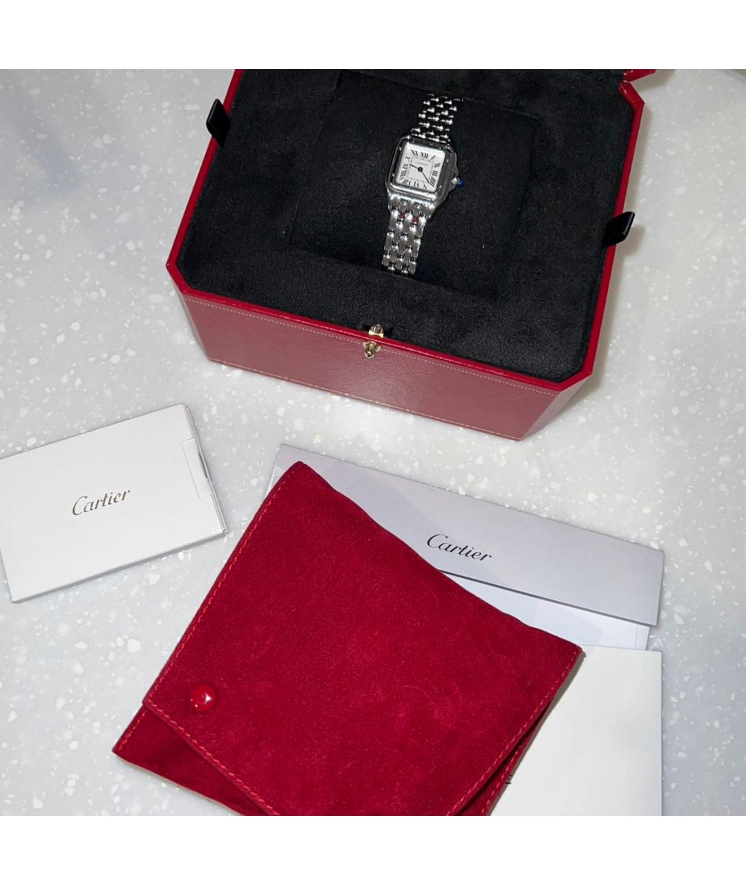 CARTIER Серебряные часы, фото 6