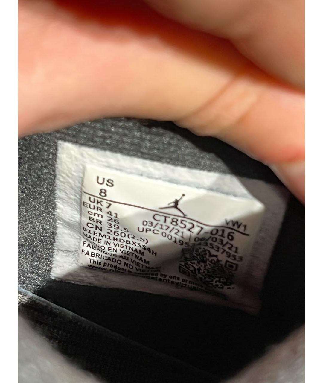 JORDAN Красные нубуковые высокие кроссовки / кеды, фото 6