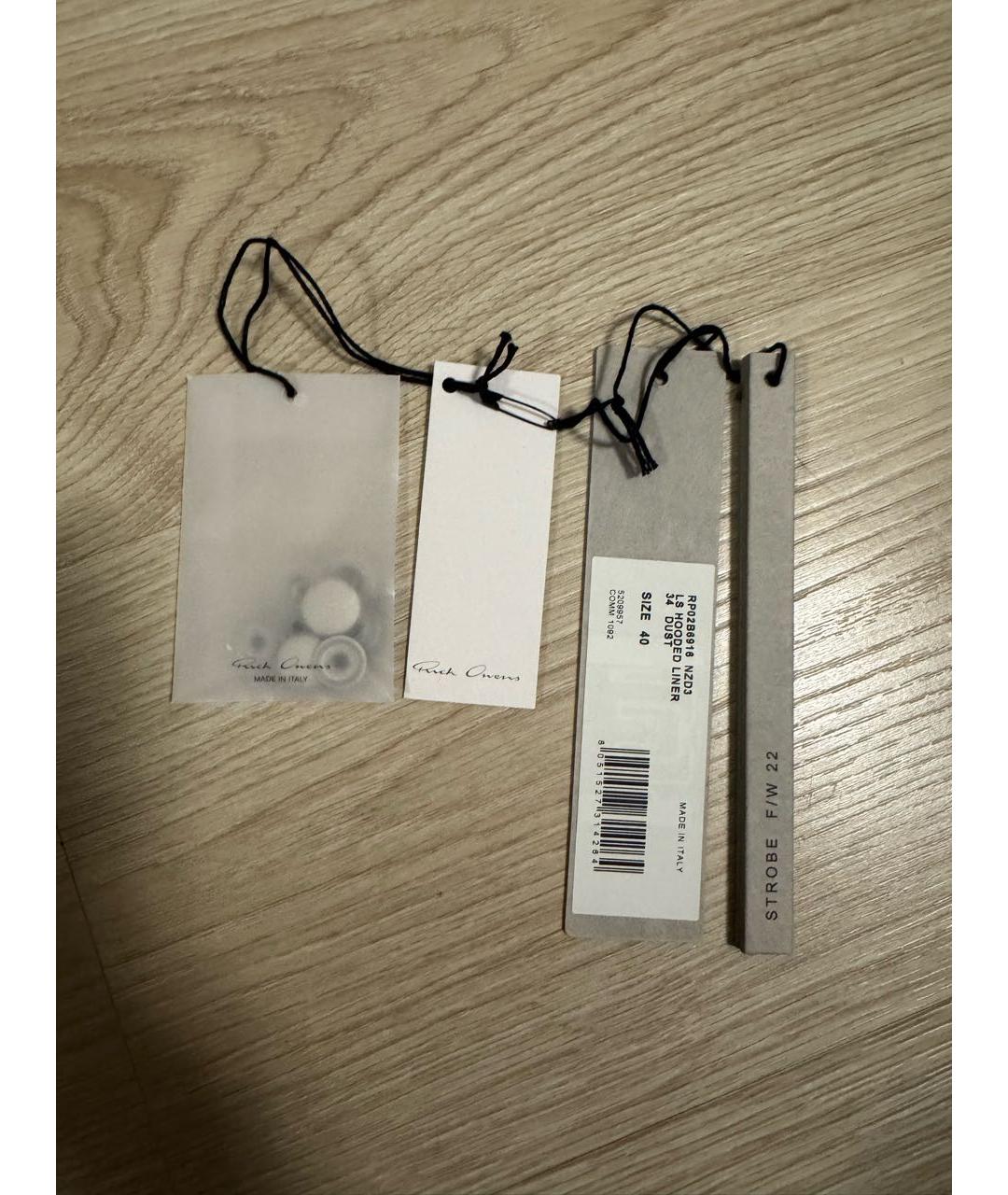 RICK OWENS Коричневый полиамидовый пуховик, фото 5