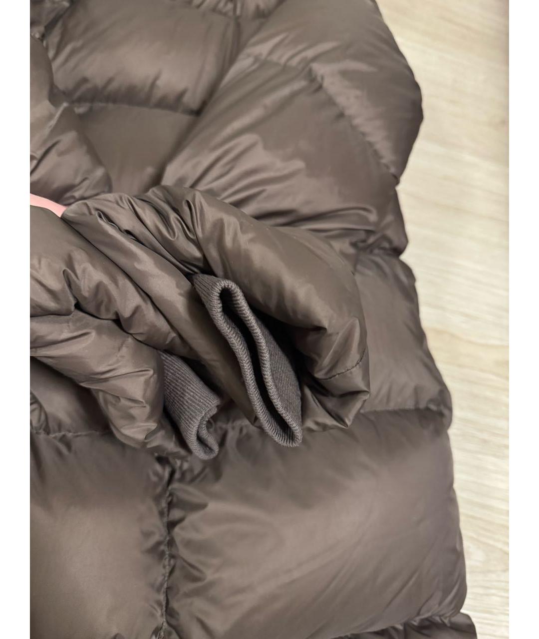 RICK OWENS Коричневый полиамидовый пуховик, фото 8