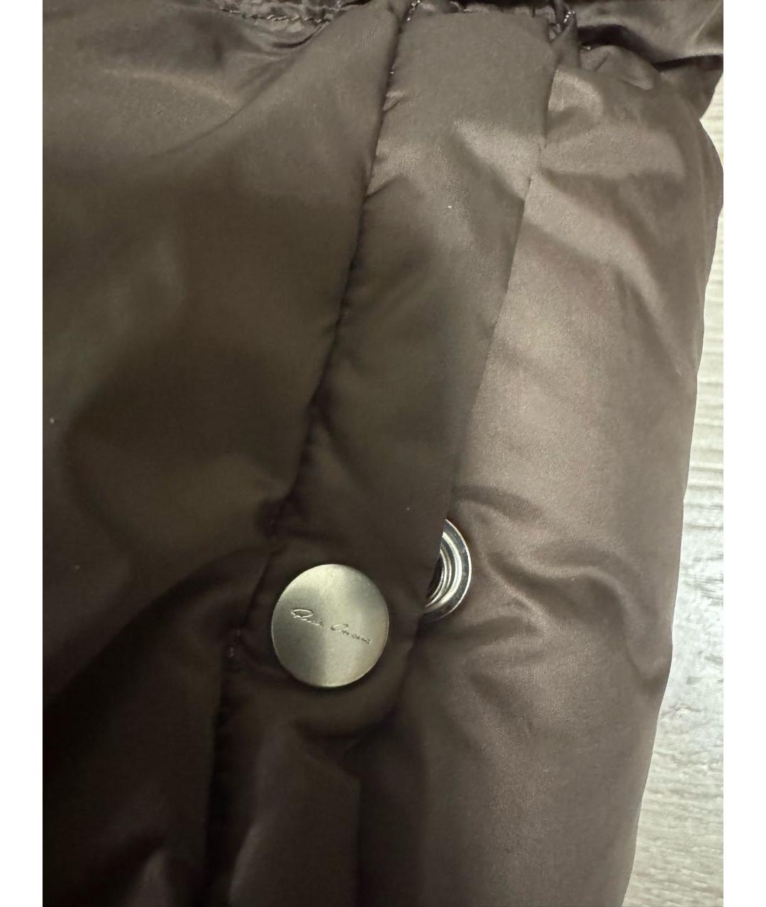 RICK OWENS Коричневый полиамидовый пуховик, фото 4