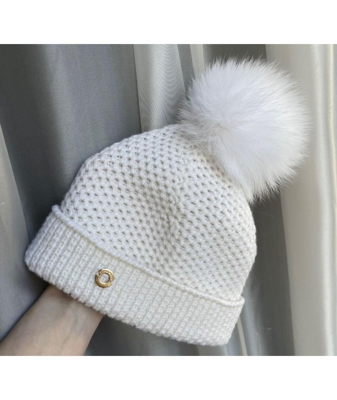 LORO PIANA Бежевая кашемировая шапка, фото 2