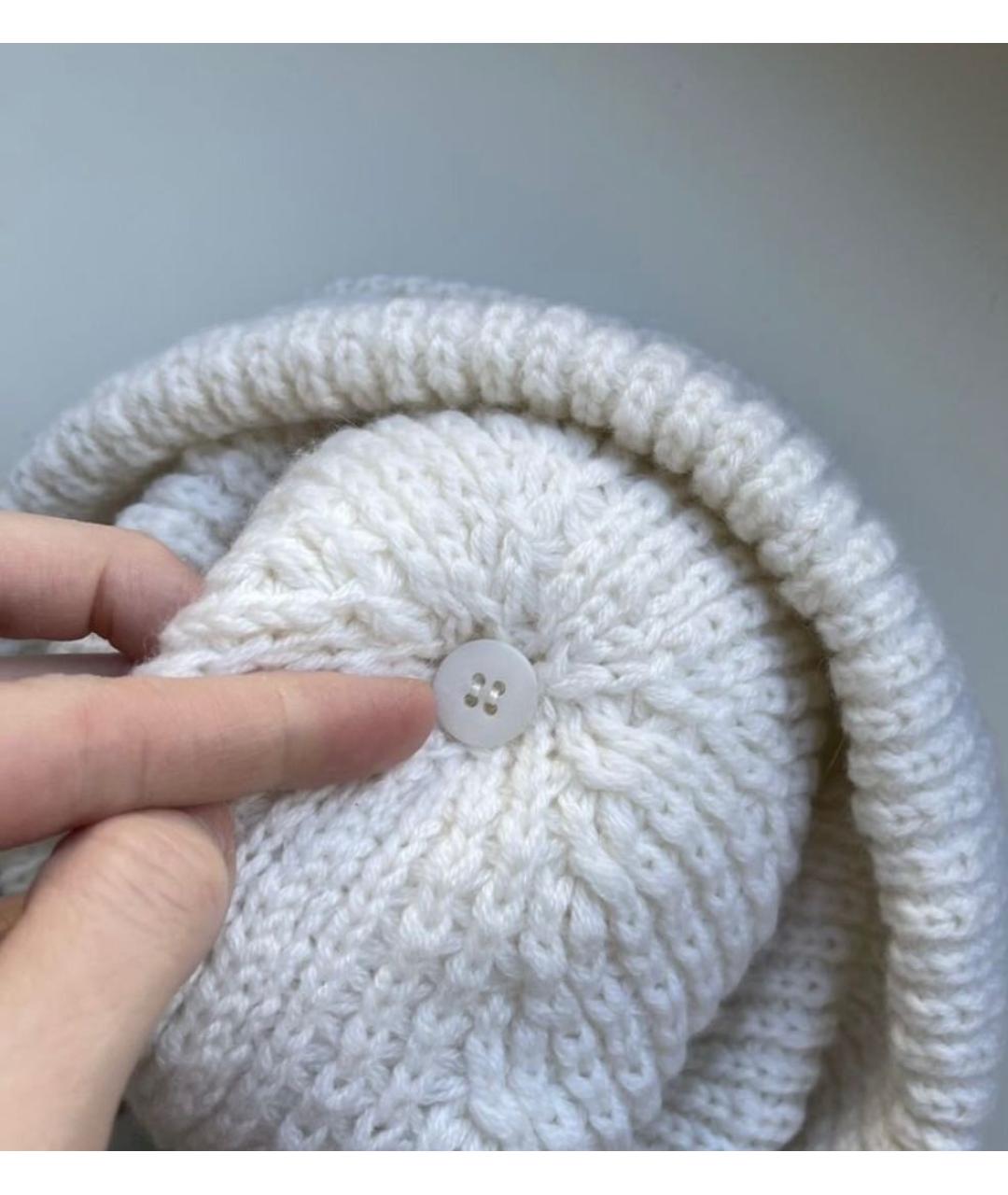 LORO PIANA Бежевая кашемировая шапка, фото 4