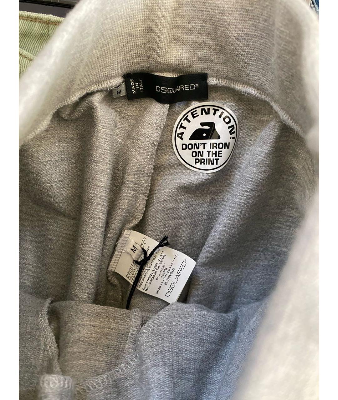 DSQUARED2 Серые хлопковые спортивные брюки и шорты, фото 6