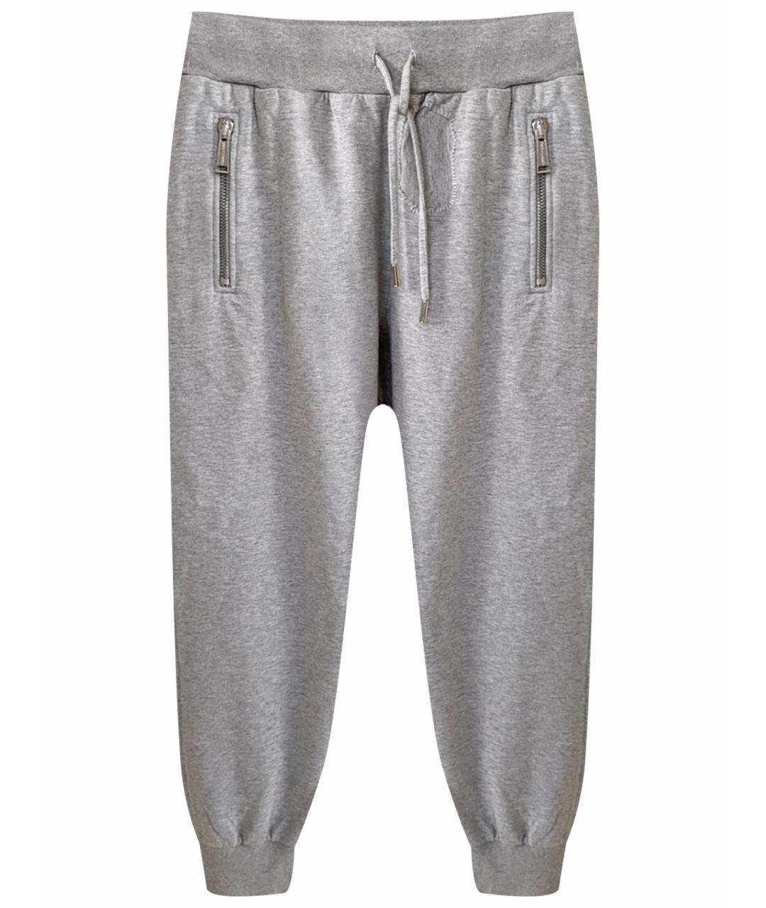 DSQUARED2 Серые хлопковые спортивные брюки и шорты, фото 1