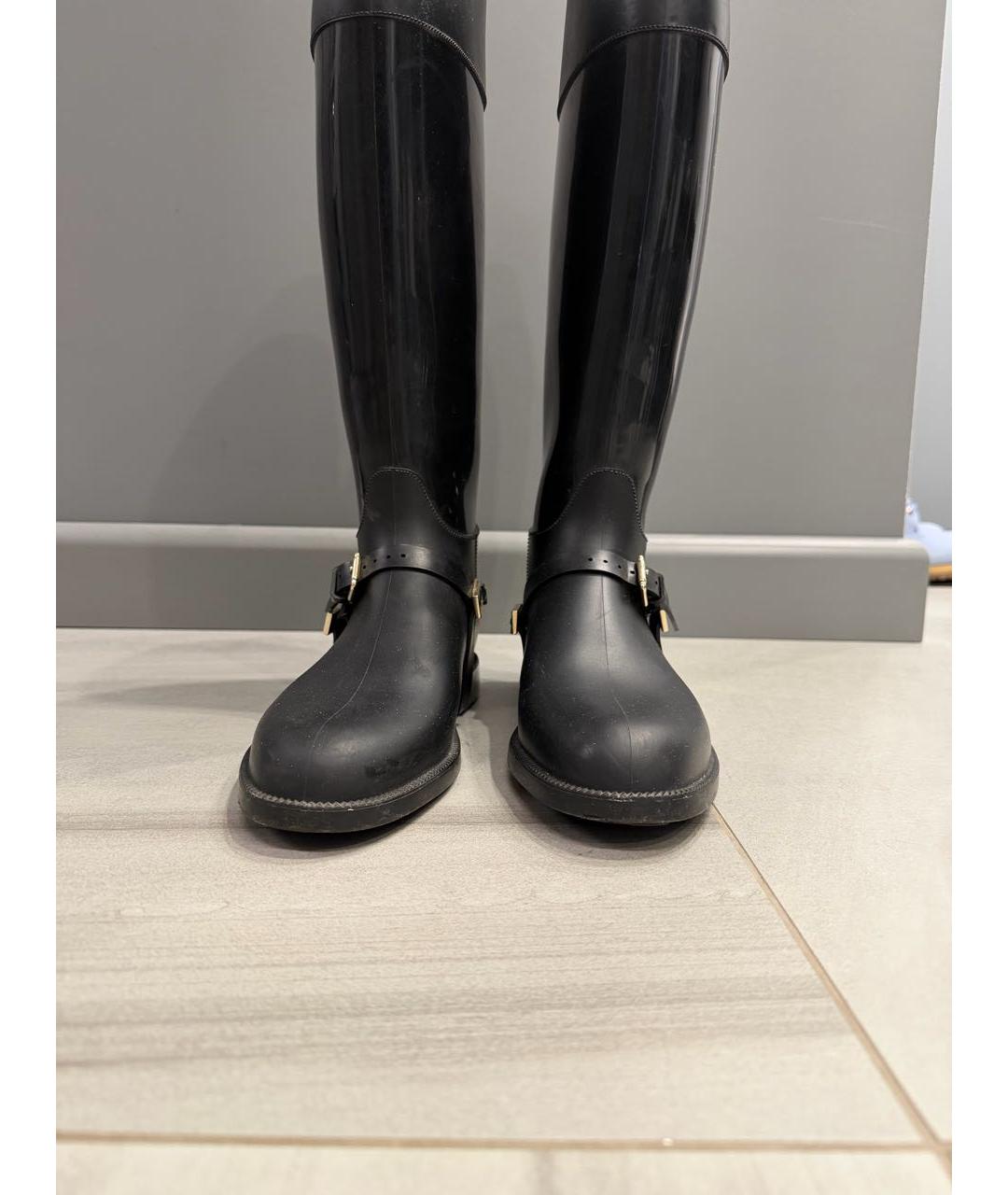 JIMMY CHOO Черные резиновые сапоги, фото 3