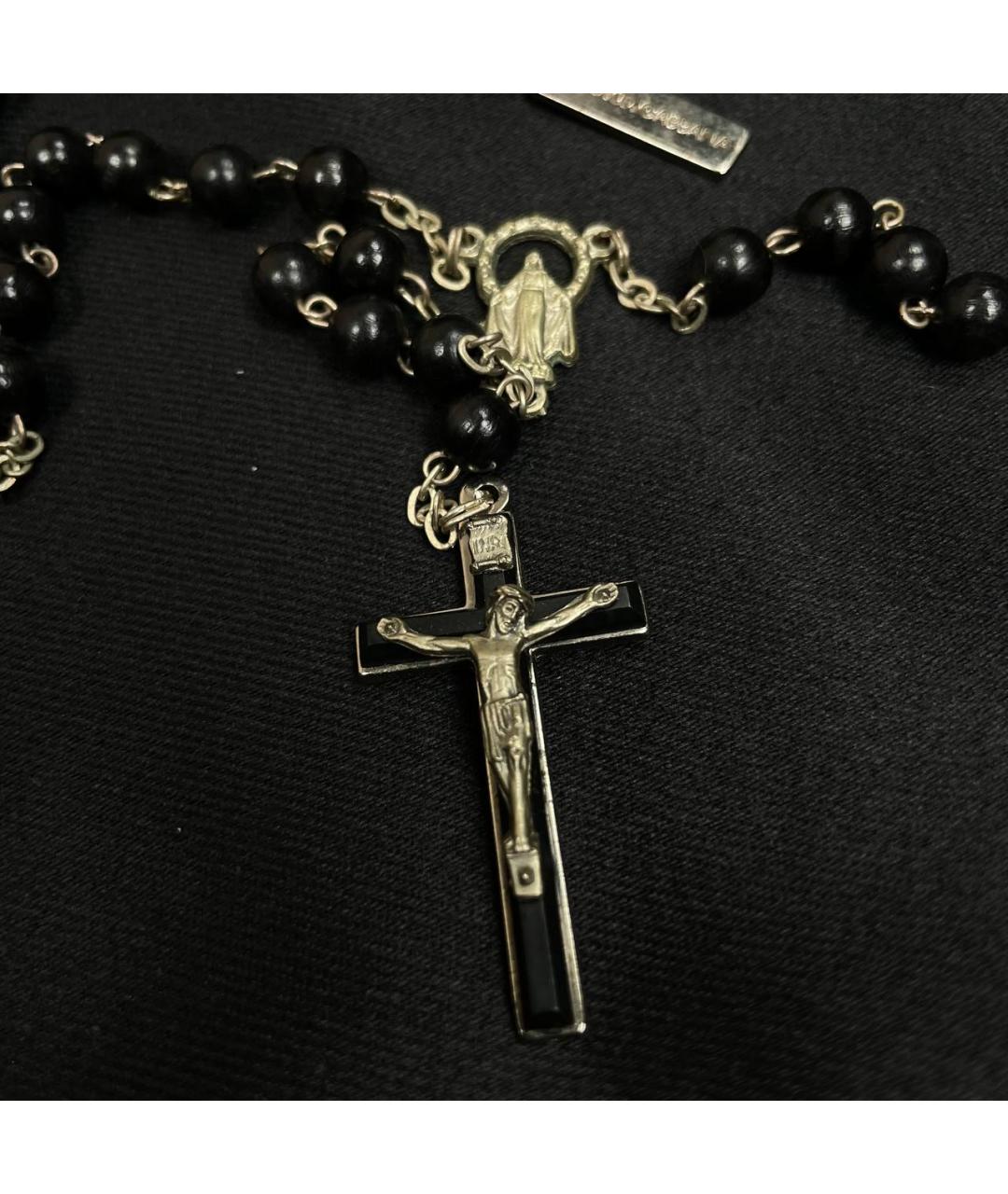 DOLCE&GABBANA Черная металлическая цепочка/подвеска, фото 4