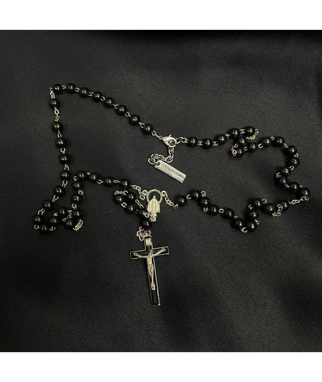 DOLCE&GABBANA Черная металлическая цепочка/подвеска, фото 6