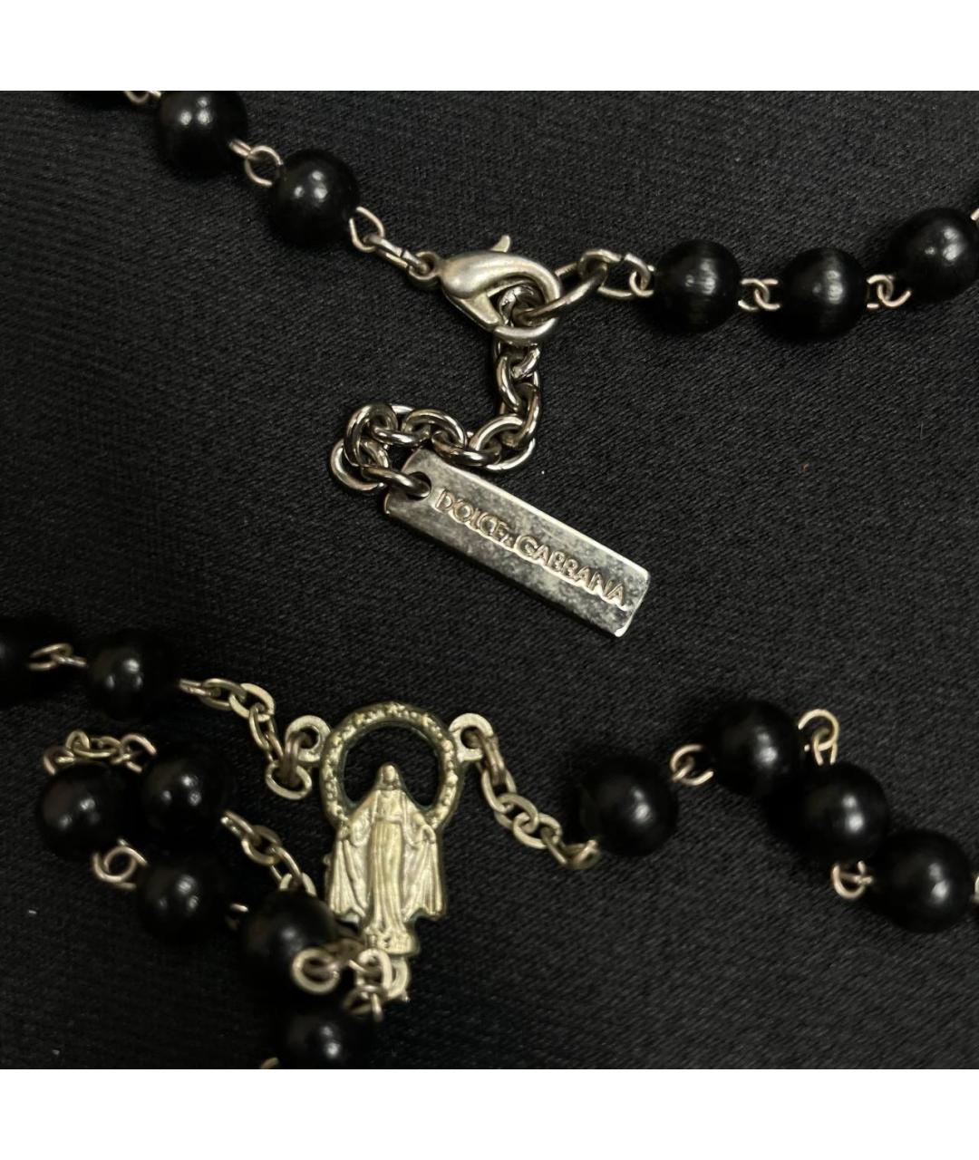 DOLCE&GABBANA Черная металлическая цепочка/подвеска, фото 3