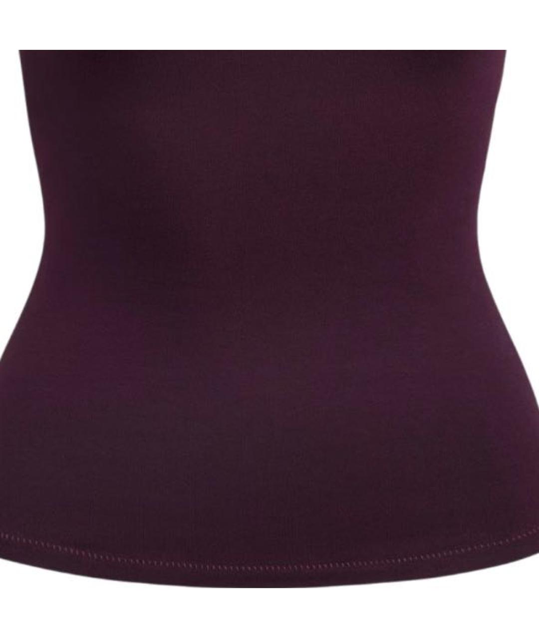 SKIMS Бордовая хлопковая футболка, фото 4