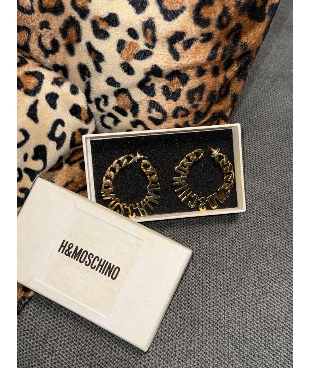 MOSCHINO Золотые серьги, фото 2