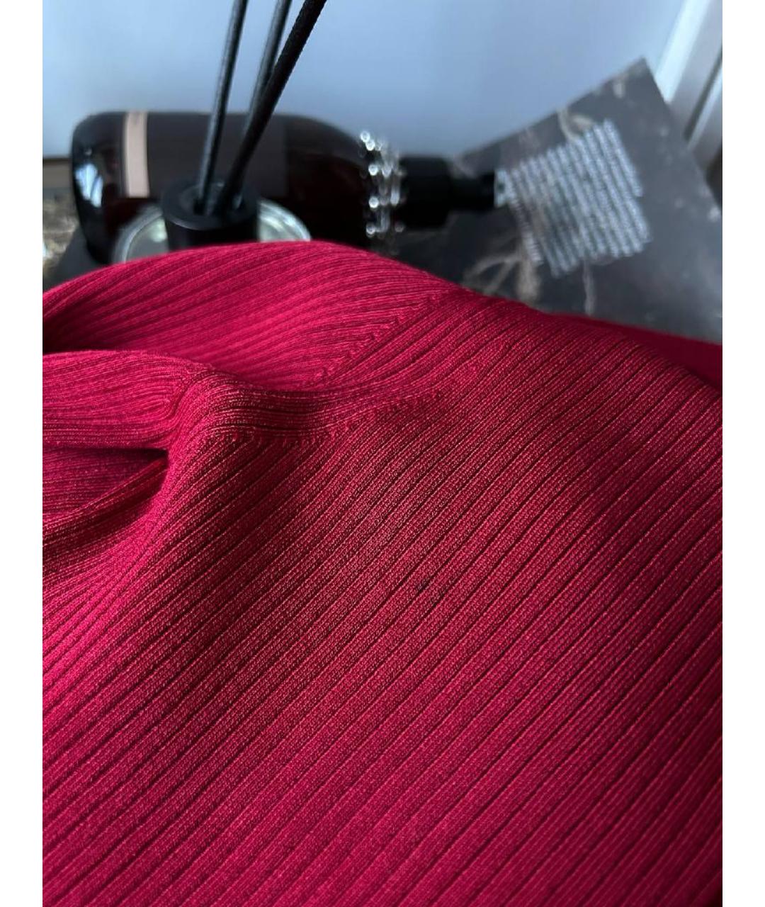 GUCCI Бордовый вискозный кардиган, фото 6